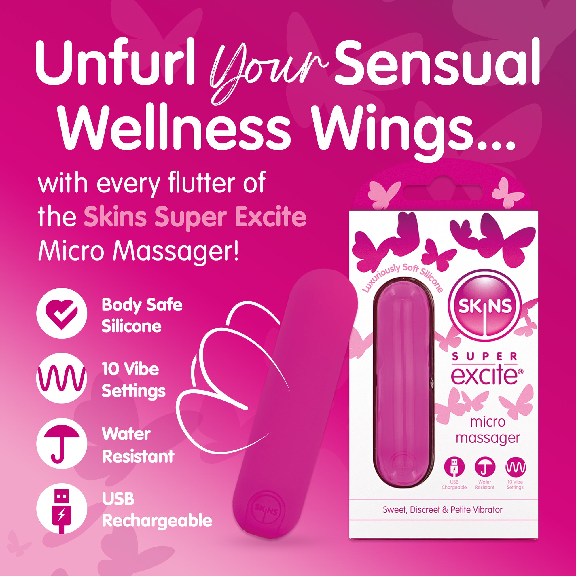 Skins Super Excite Rechargeable Bullet