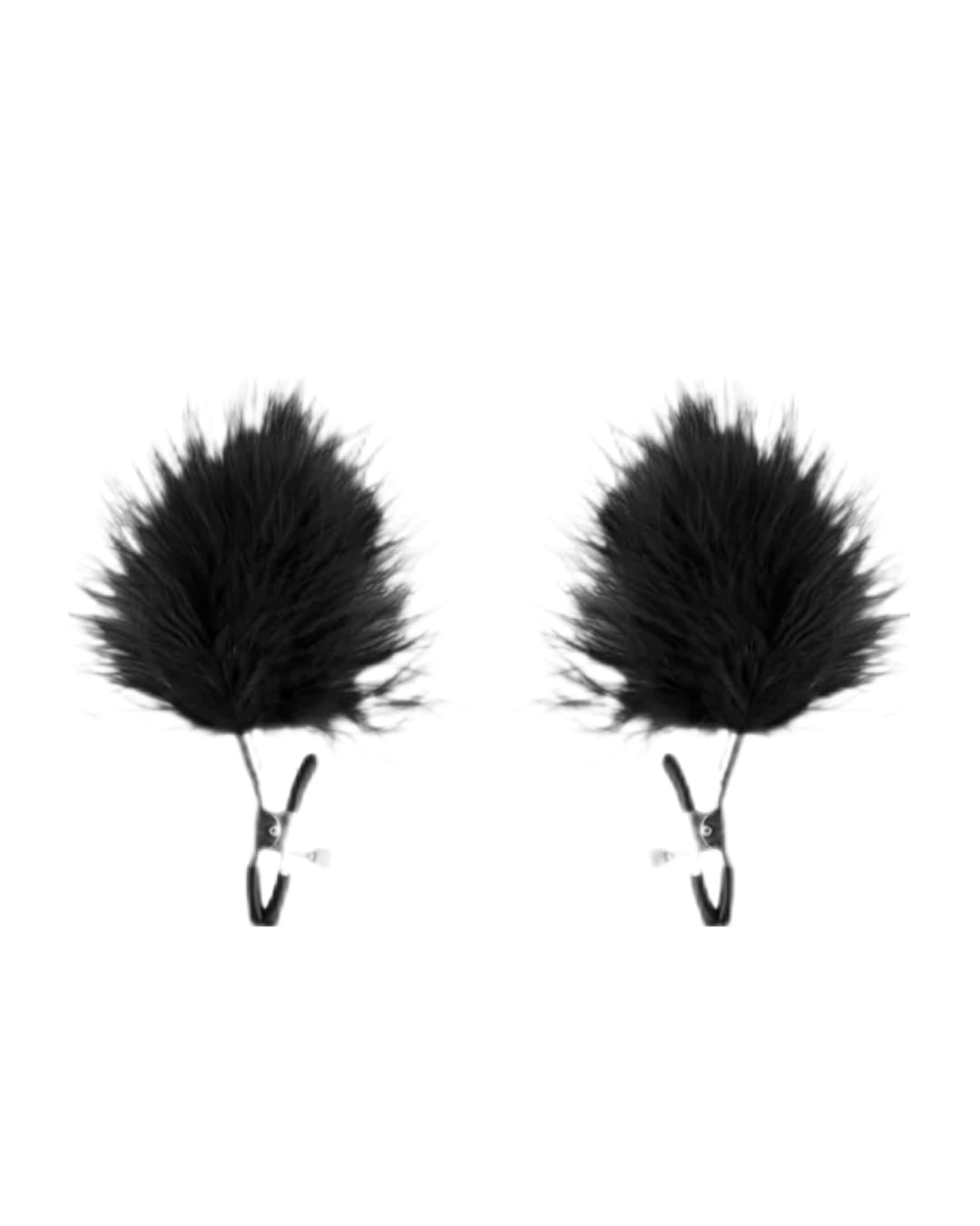 Black Feather Nipple Clamps