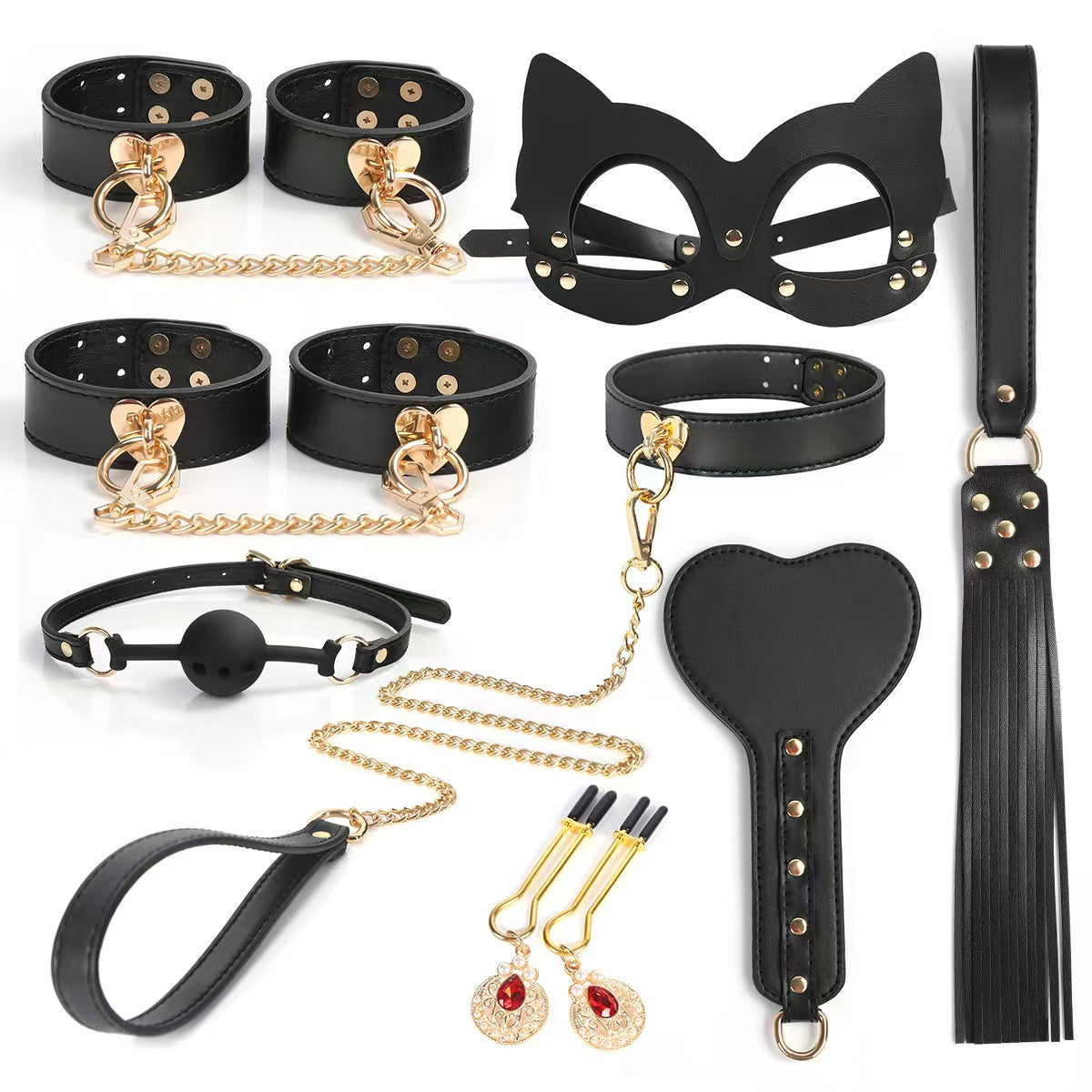 Black and Gold Cat Bondage Kit