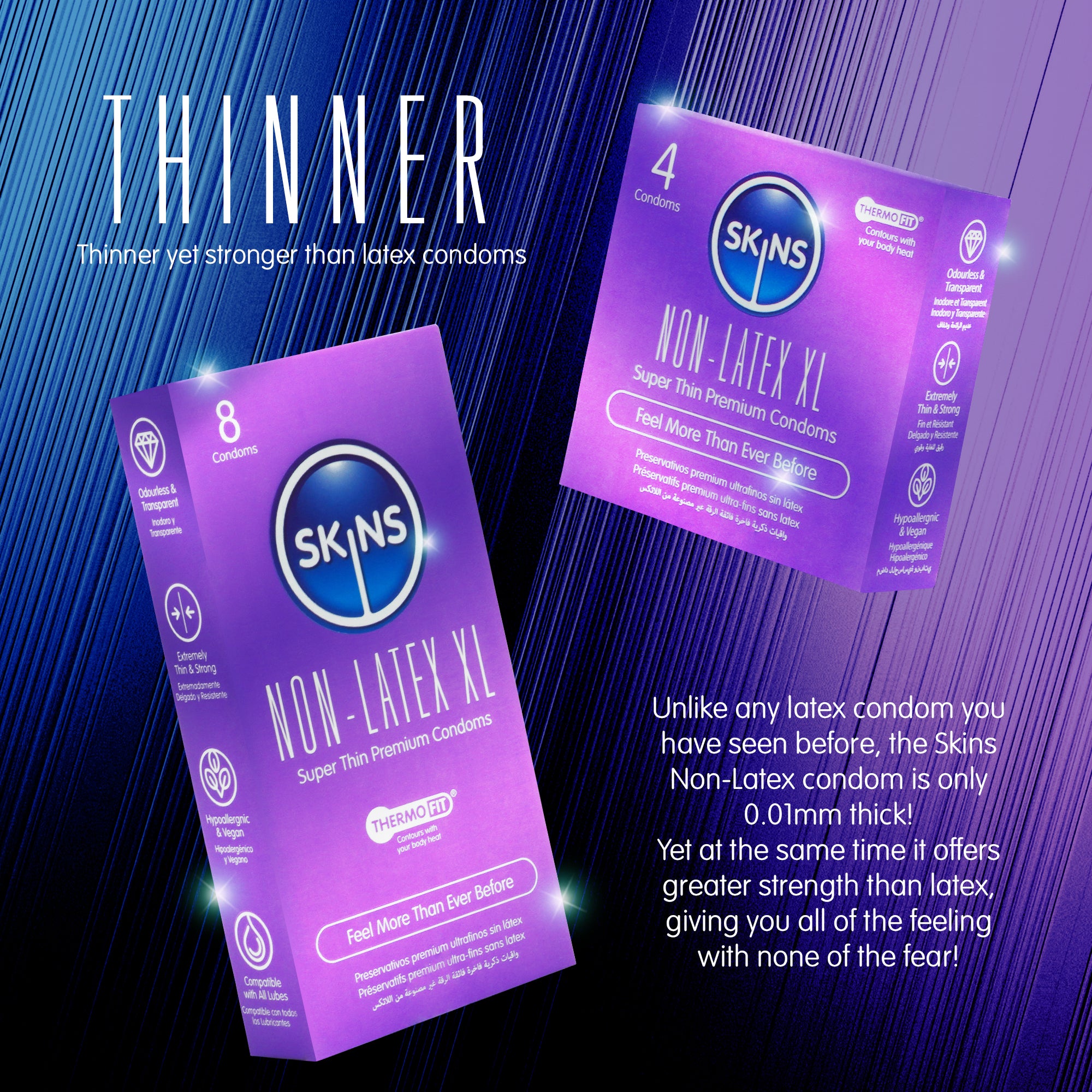 Skins XL Non Latex Condoms