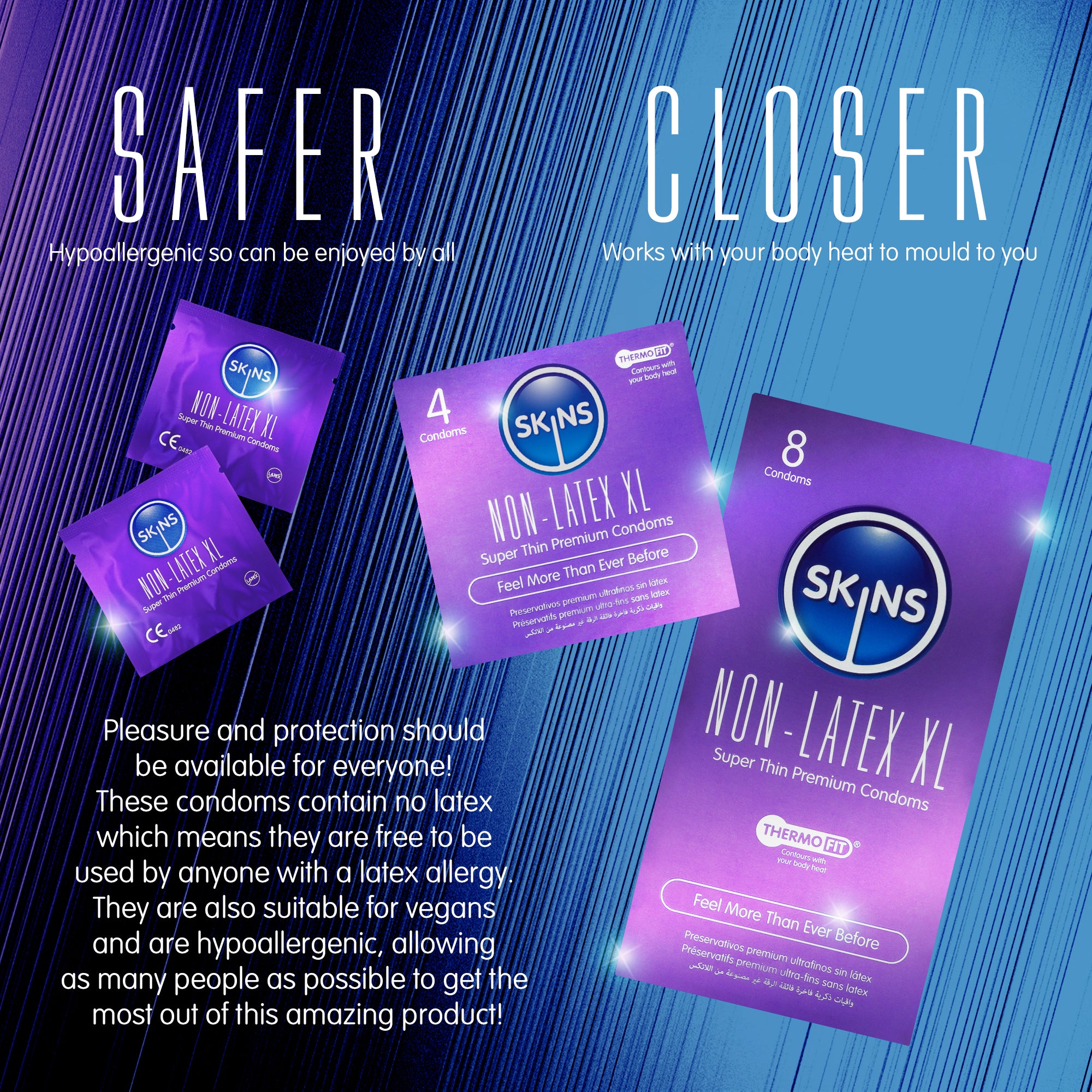 Skins XL Non Latex Condoms