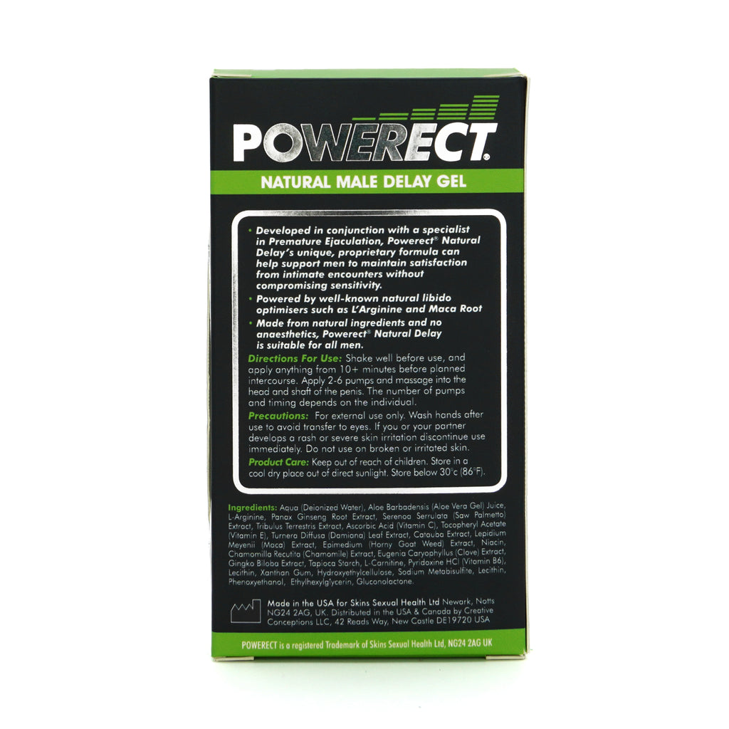 Powerect Natural Delay Gel / Serum 30ml (Fragrance Free)