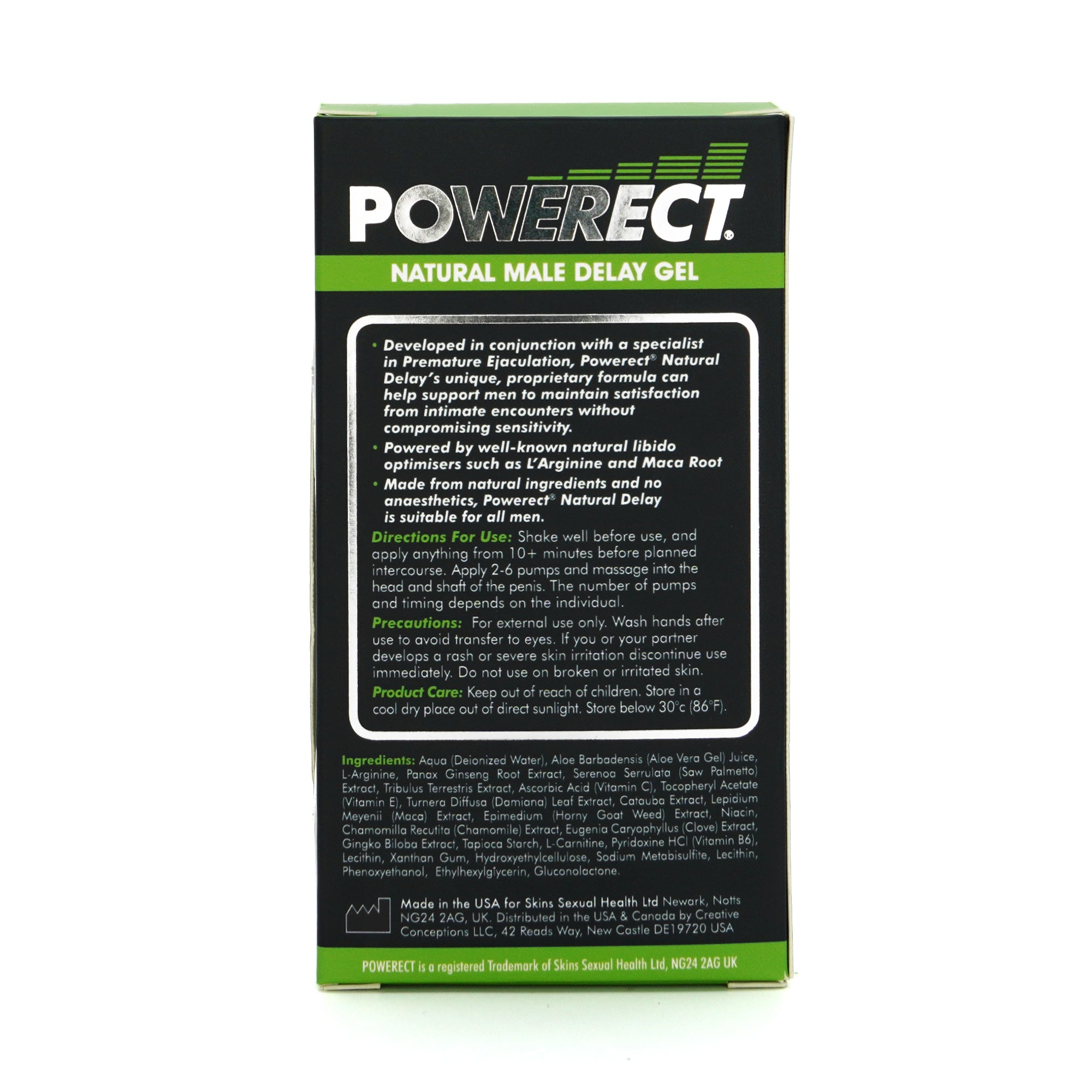 Powerect Natural Delay Gel / Serum 30ml (Fragrance Free)