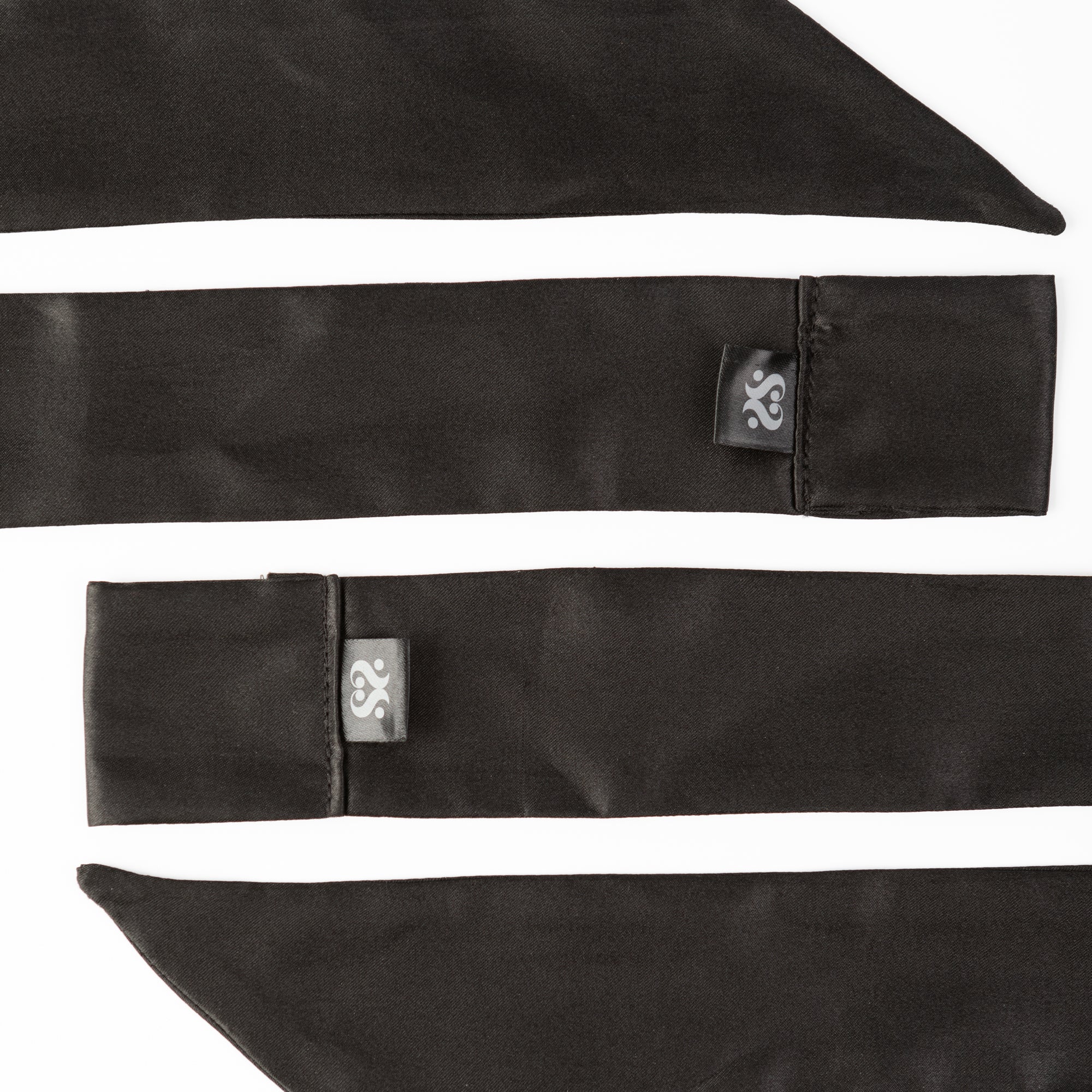 SEI MIO-Night In Tied Satin - 2 x Silk Sash Restraints