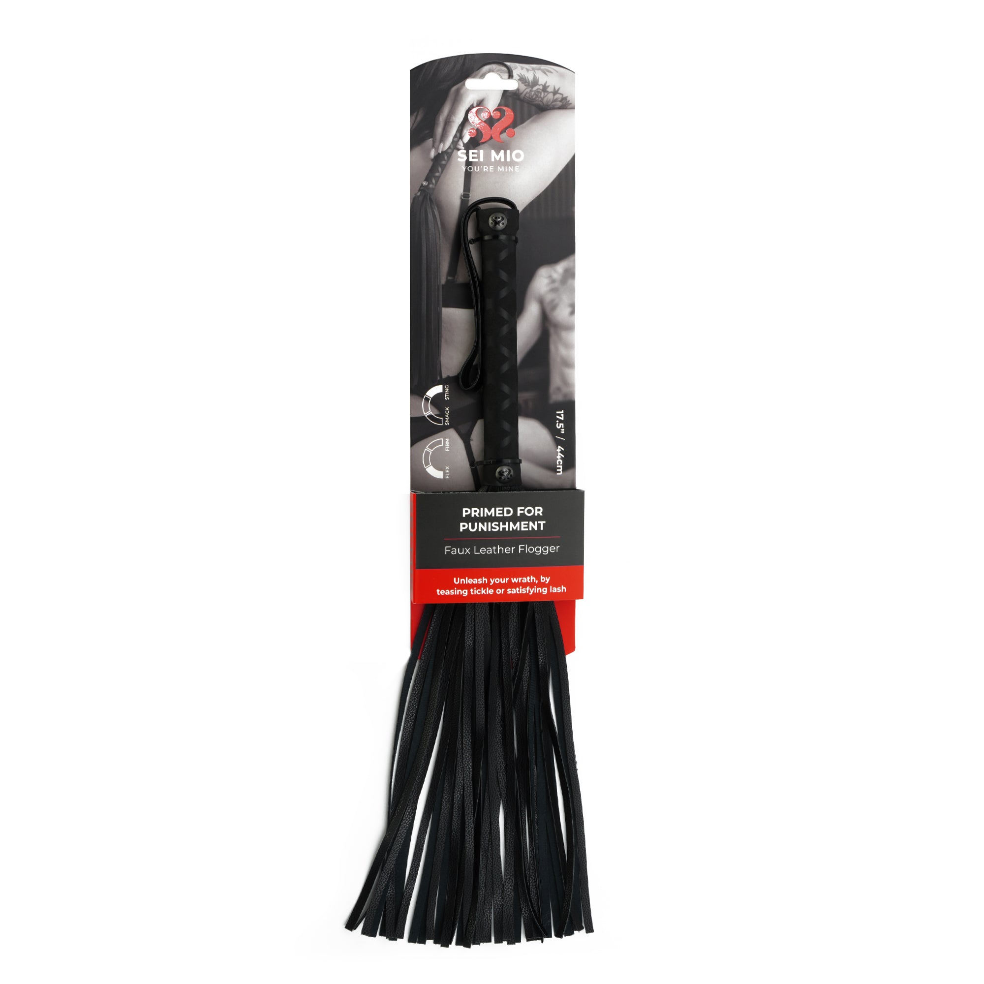 SEI MIO-Primed and Punishment - Faux Leather Flogger