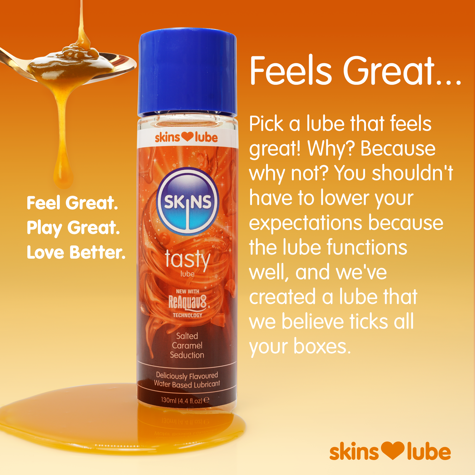 Skins Salted Caramel Water Based Lubricant